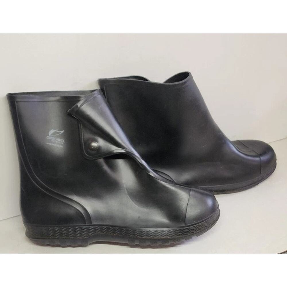 OnGuard PVC Overshoe Cover Black Size L ( 10 / 11 ) Made in USA Waterproof